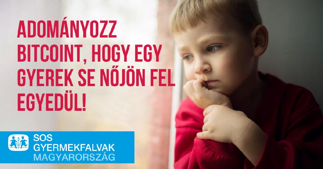 A CoinCash technikai segítséget és ingyenes váltást biztosít, hogy Magyarországon először, az SOS Gyermekfalvak alapítvány már bitcoin és ether adományt is el tudjon fogadni.